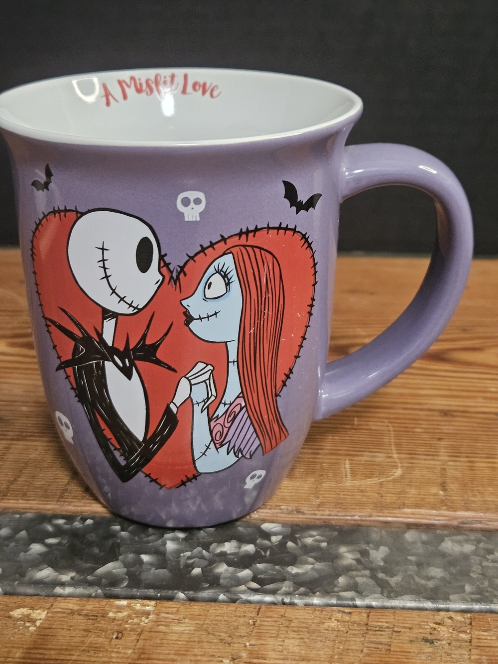 Nightmare Before Christmas Jack & Sally Purple Ceramic Mug - Disney